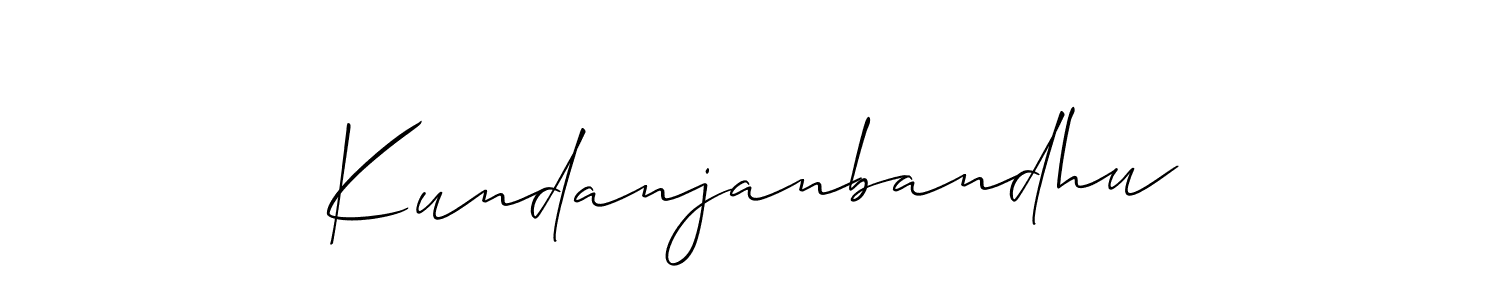 Kundanjanbandhu stylish signature style. Best Handwritten Sign (Allison_Script) for my name. Handwritten Signature Collection Ideas for my name Kundanjanbandhu. Kundanjanbandhu signature style 2 images and pictures png