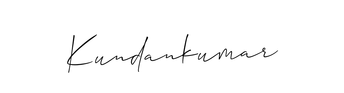 It looks lik you need a new signature style for name Kundankumar. Design unique handwritten (Allison_Script) signature with our free signature maker in just a few clicks. Kundankumar signature style 2 images and pictures png