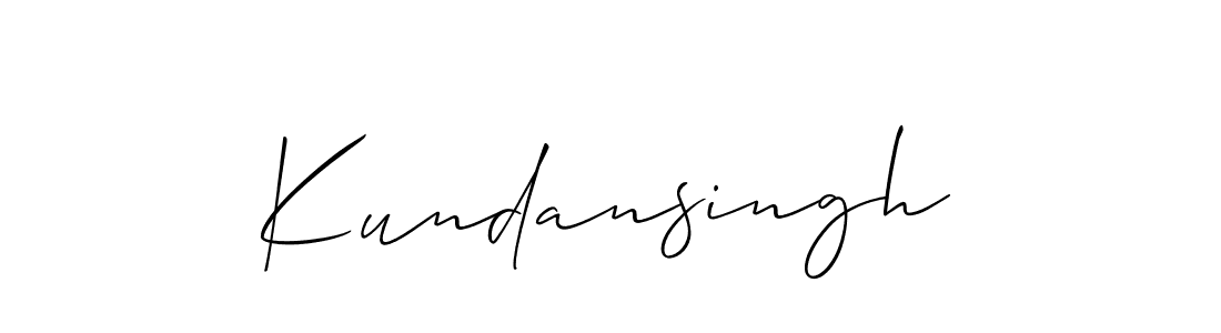 The best way (Allison_Script) to make a short signature is to pick only two or three words in your name. The name Kundansingh include a total of six letters. For converting this name. Kundansingh signature style 2 images and pictures png