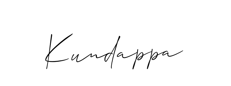 Also we have Kundappa name is the best signature style. Create professional handwritten signature collection using Allison_Script autograph style. Kundappa signature style 2 images and pictures png