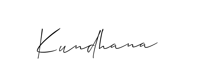 It looks lik you need a new signature style for name Kundhana. Design unique handwritten (Allison_Script) signature with our free signature maker in just a few clicks. Kundhana signature style 2 images and pictures png