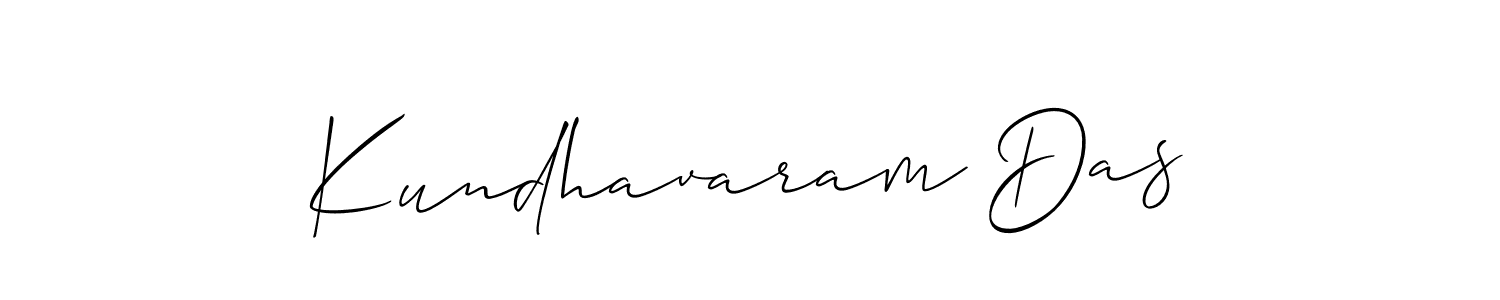 It looks lik you need a new signature style for name Kundhavaram Das. Design unique handwritten (Allison_Script) signature with our free signature maker in just a few clicks. Kundhavaram Das signature style 2 images and pictures png