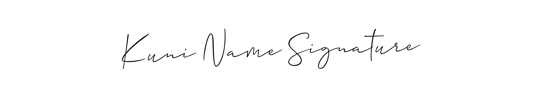 Similarly Allison_Script is the best handwritten signature design. Signature creator online .You can use it as an online autograph creator for name Kuni Name Signature. Kuni Name Signature signature style 2 images and pictures png