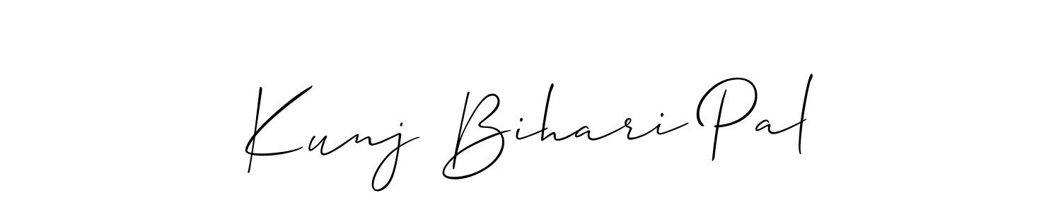 You can use this online signature creator to create a handwritten signature for the name Kunj Bihari Pal. This is the best online autograph maker. Kunj Bihari Pal signature style 2 images and pictures png