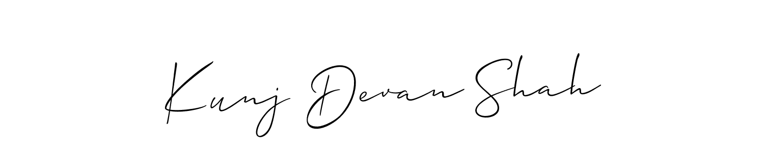 See photos of Kunj Devan Shah official signature by Spectra . Check more albums & portfolios. Read reviews & check more about Allison_Script font. Kunj Devan Shah signature style 2 images and pictures png