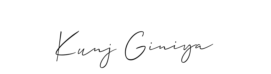 Once you've used our free online signature maker to create your best signature Allison_Script style, it's time to enjoy all of the benefits that Kunj Giniya name signing documents. Kunj Giniya signature style 2 images and pictures png