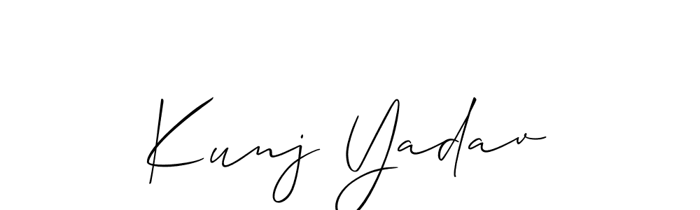 Once you've used our free online signature maker to create your best signature Allison_Script style, it's time to enjoy all of the benefits that Kunj Yadav name signing documents. Kunj Yadav signature style 2 images and pictures png