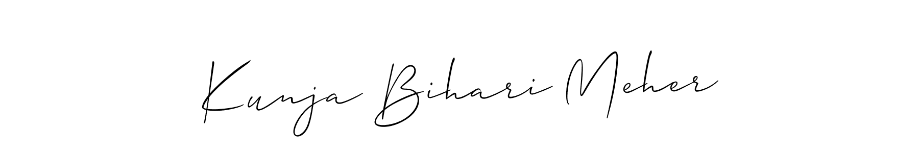 Best and Professional Signature Style for Kunja Bihari Meher. Allison_Script Best Signature Style Collection. Kunja Bihari Meher signature style 2 images and pictures png