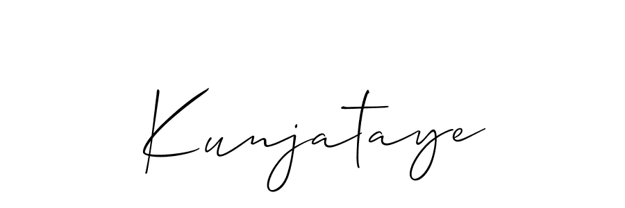 This is the best signature style for the Kunjataye name. Also you like these signature font (Allison_Script). Mix name signature. Kunjataye signature style 2 images and pictures png