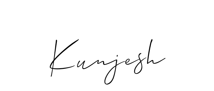 Make a short Kunjesh signature style. Manage your documents anywhere anytime using Allison_Script. Create and add eSignatures, submit forms, share and send files easily. Kunjesh signature style 2 images and pictures png