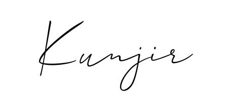If you are searching for the best signature style for your name Kunjir, here we have designed multiple signature styles using Allison_Script. Kunjir signature style 2 images and pictures png