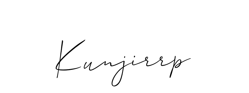 How to Draw Kunjirrp signature style? Allison_Script is a latest design signature styles for name Kunjirrp. Kunjirrp signature style 2 images and pictures png