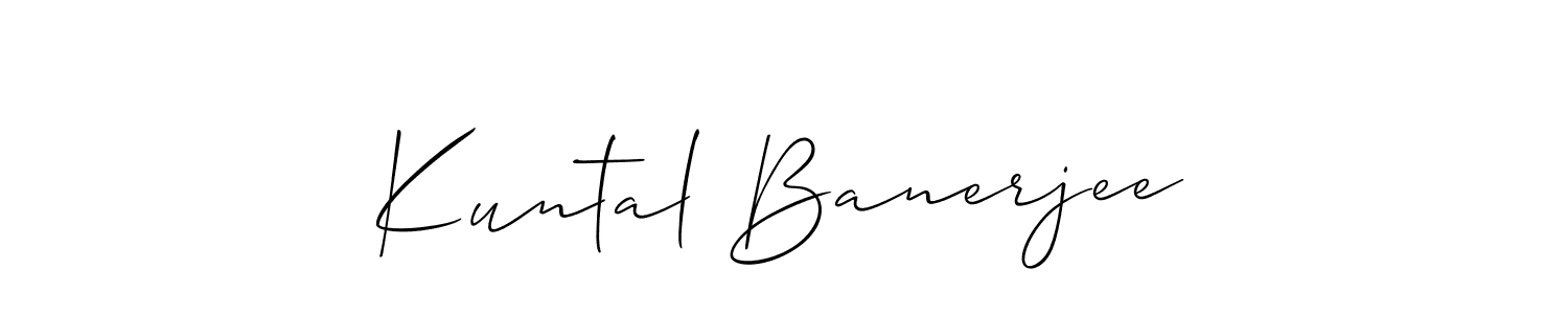 How to Draw Kuntal Banerjee signature style? Allison_Script is a latest design signature styles for name Kuntal Banerjee. Kuntal Banerjee signature style 2 images and pictures png