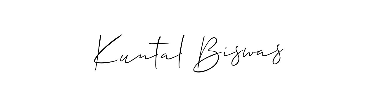 Make a beautiful signature design for name Kuntal Biswas. Use this online signature maker to create a handwritten signature for free. Kuntal Biswas signature style 2 images and pictures png