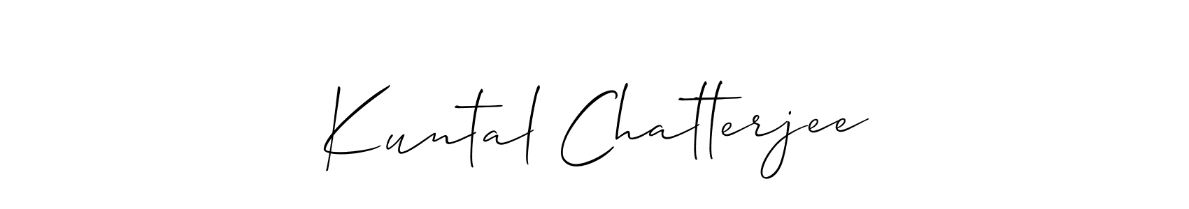 Kuntal Chatterjee stylish signature style. Best Handwritten Sign (Allison_Script) for my name. Handwritten Signature Collection Ideas for my name Kuntal Chatterjee. Kuntal Chatterjee signature style 2 images and pictures png