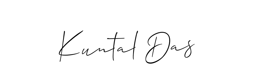 How to make Kuntal Das name signature. Use Allison_Script style for creating short signs online. This is the latest handwritten sign. Kuntal Das signature style 2 images and pictures png