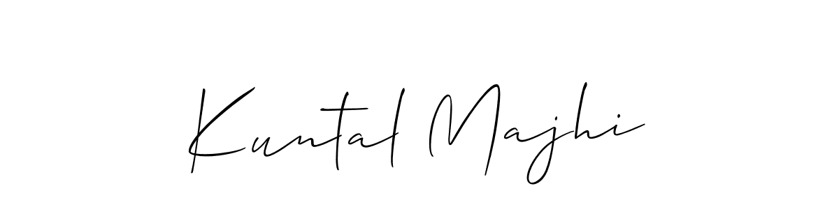 Create a beautiful signature design for name Kuntal Majhi. With this signature (Allison_Script) fonts, you can make a handwritten signature for free. Kuntal Majhi signature style 2 images and pictures png
