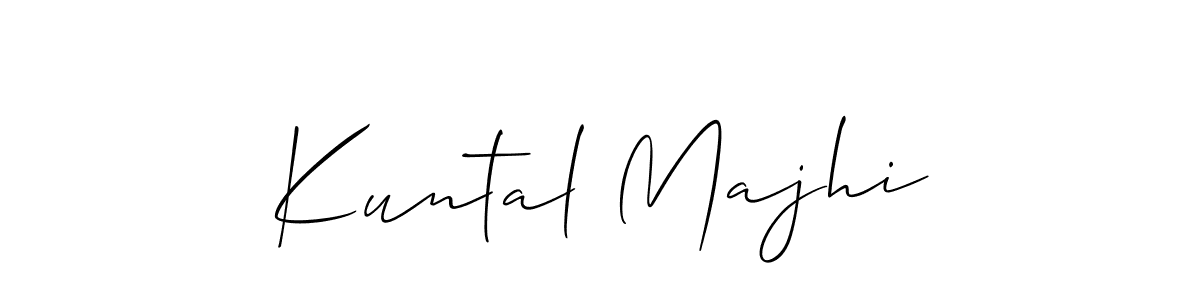 The best way (Allison_Script) to make a short signature is to pick only two or three words in your name. The name Kuntal Majhi include a total of six letters. For converting this name. Kuntal Majhi signature style 2 images and pictures png