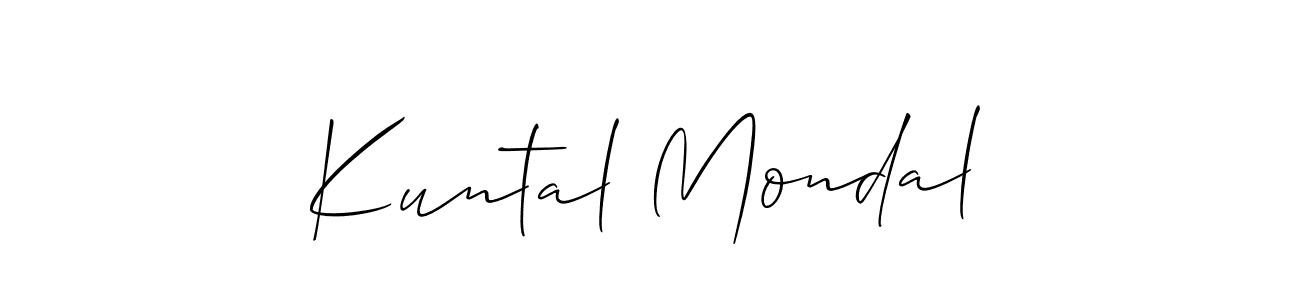 Make a beautiful signature design for name Kuntal Mondal. Use this online signature maker to create a handwritten signature for free. Kuntal Mondal signature style 2 images and pictures png