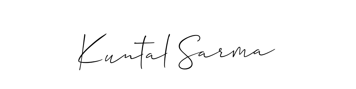 Here are the top 10 professional signature styles for the name Kuntal Sarma. These are the best autograph styles you can use for your name. Kuntal Sarma signature style 2 images and pictures png