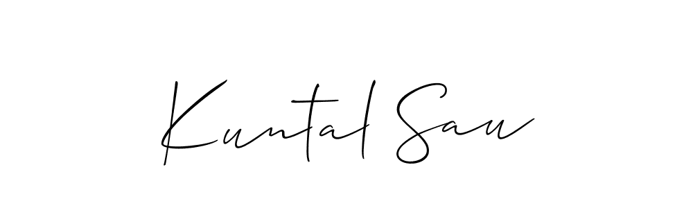Best and Professional Signature Style for Kuntal Sau. Allison_Script Best Signature Style Collection. Kuntal Sau signature style 2 images and pictures png