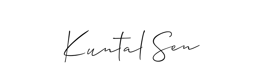 Make a beautiful signature design for name Kuntal Sen. Use this online signature maker to create a handwritten signature for free. Kuntal Sen signature style 2 images and pictures png