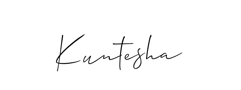 Kuntesha stylish signature style. Best Handwritten Sign (Allison_Script) for my name. Handwritten Signature Collection Ideas for my name Kuntesha. Kuntesha signature style 2 images and pictures png