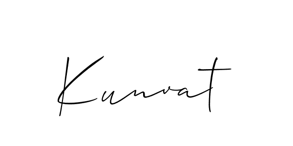 Also You can easily find your signature by using the search form. We will create Kunvat name handwritten signature images for you free of cost using Allison_Script sign style. Kunvat signature style 2 images and pictures png