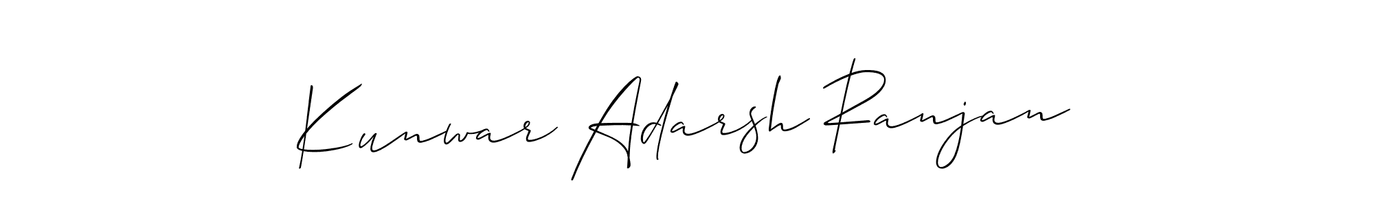 Kunwar Adarsh Ranjan stylish signature style. Best Handwritten Sign (Allison_Script) for my name. Handwritten Signature Collection Ideas for my name Kunwar Adarsh Ranjan. Kunwar Adarsh Ranjan signature style 2 images and pictures png