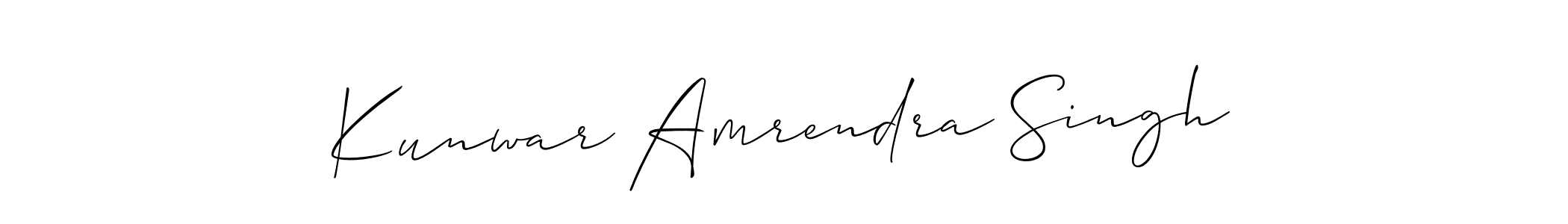 This is the best signature style for the Kunwar Amrendra Singh name. Also you like these signature font (Allison_Script). Mix name signature. Kunwar Amrendra Singh signature style 2 images and pictures png