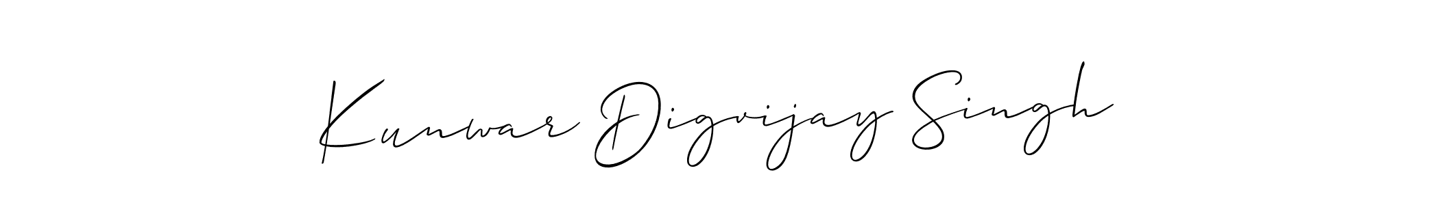 Use a signature maker to create a handwritten signature online. With this signature software, you can design (Allison_Script) your own signature for name Kunwar Digvijay Singh. Kunwar Digvijay Singh signature style 2 images and pictures png