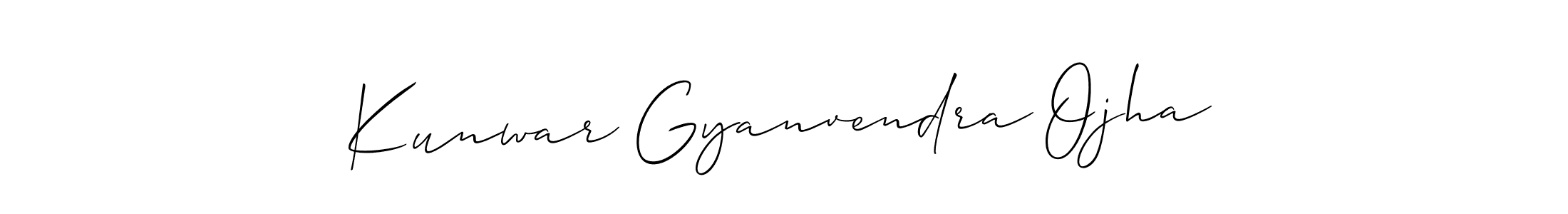 Make a beautiful signature design for name Kunwar Gyanvendra Ojha. Use this online signature maker to create a handwritten signature for free. Kunwar Gyanvendra Ojha signature style 2 images and pictures png