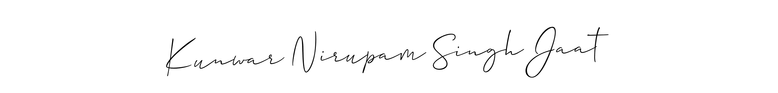 if you are searching for the best signature style for your name Kunwar Nirupam Singh Jaat. so please give up your signature search. here we have designed multiple signature styles  using Allison_Script. Kunwar Nirupam Singh Jaat signature style 2 images and pictures png