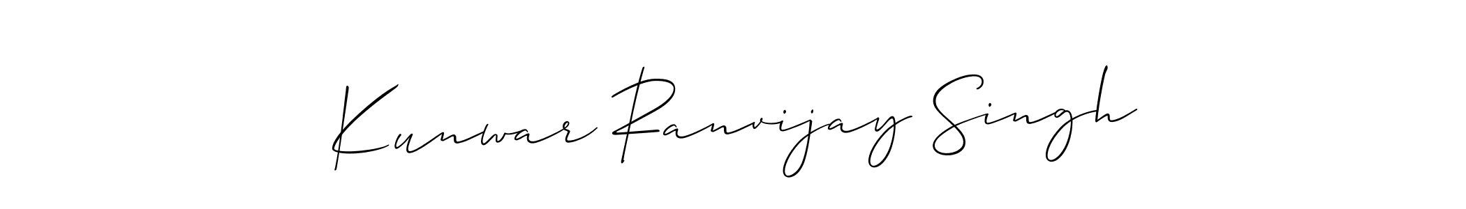 You can use this online signature creator to create a handwritten signature for the name Kunwar Ranvijay Singh. This is the best online autograph maker. Kunwar Ranvijay Singh signature style 2 images and pictures png