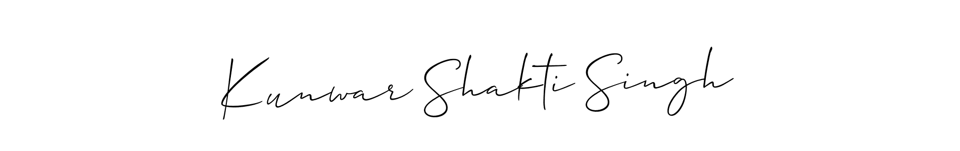 How to Draw Kunwar Shakti Singh signature style? Allison_Script is a latest design signature styles for name Kunwar Shakti Singh. Kunwar Shakti Singh signature style 2 images and pictures png