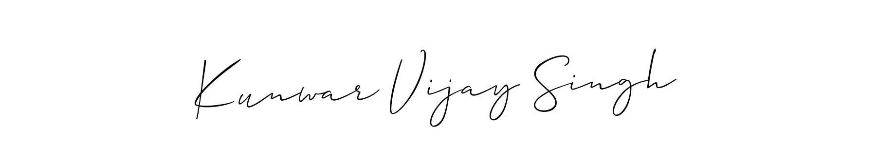 Design your own signature with our free online signature maker. With this signature software, you can create a handwritten (Allison_Script) signature for name Kunwar Vijay Singh. Kunwar Vijay Singh signature style 2 images and pictures png