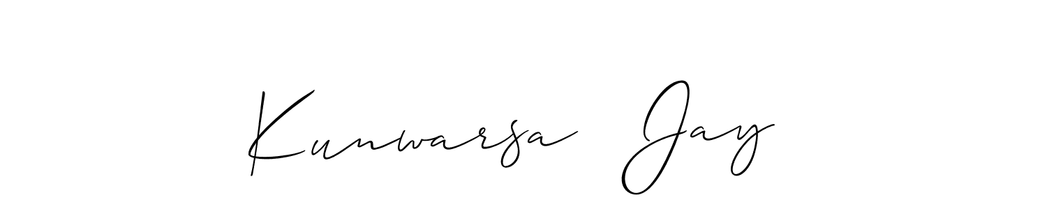 Once you've used our free online signature maker to create your best signature Allison_Script style, it's time to enjoy all of the benefits that Kunwarsa   Jay  name signing documents. Kunwarsa   Jay  signature style 2 images and pictures png