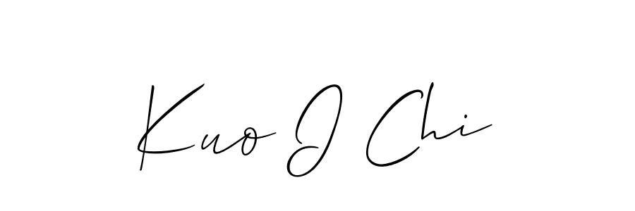 Kuo I Chi stylish signature style. Best Handwritten Sign (Allison_Script) for my name. Handwritten Signature Collection Ideas for my name Kuo I Chi. Kuo I Chi signature style 2 images and pictures png