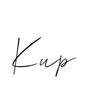 Allison_Script is a professional signature style that is perfect for those who want to add a touch of class to their signature. It is also a great choice for those who want to make their signature more unique. Get Kup name to fancy signature for free. Kup signature style 2 images and pictures png