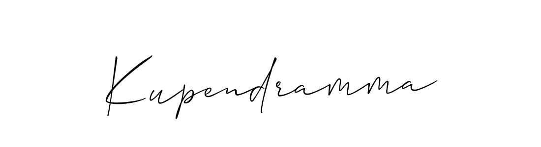 Create a beautiful signature design for name Kupendramma. With this signature (Allison_Script) fonts, you can make a handwritten signature for free. Kupendramma signature style 2 images and pictures png