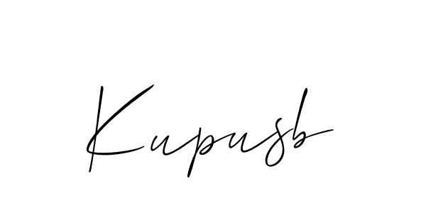 The best way (Allison_Script) to make a short signature is to pick only two or three words in your name. The name Kupusb include a total of six letters. For converting this name. Kupusb signature style 2 images and pictures png