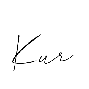 Allison_Script is a professional signature style that is perfect for those who want to add a touch of class to their signature. It is also a great choice for those who want to make their signature more unique. Get Kur name to fancy signature for free. Kur signature style 2 images and pictures png