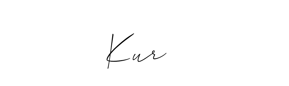 Kur ❤️ stylish signature style. Best Handwritten Sign (Allison_Script) for my name. Handwritten Signature Collection Ideas for my name Kur ❤️. Kur ❤️ signature style 2 images and pictures png