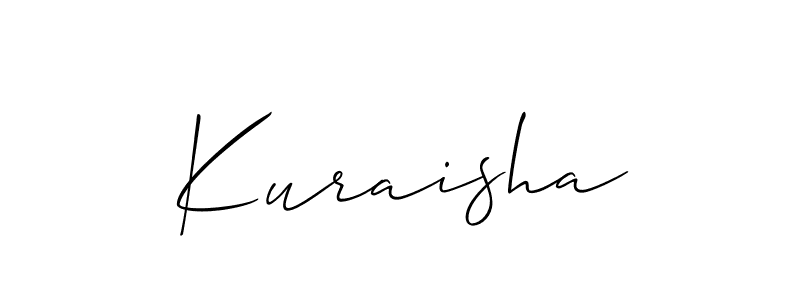 Best and Professional Signature Style for Kuraisha. Allison_Script Best Signature Style Collection. Kuraisha signature style 2 images and pictures png