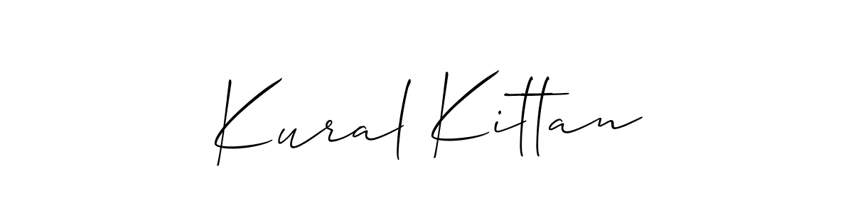 Also we have Kural Kittan name is the best signature style. Create professional handwritten signature collection using Allison_Script autograph style. Kural Kittan signature style 2 images and pictures png