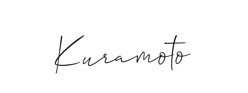 It looks lik you need a new signature style for name Kuramoto. Design unique handwritten (Allison_Script) signature with our free signature maker in just a few clicks. Kuramoto signature style 2 images and pictures png