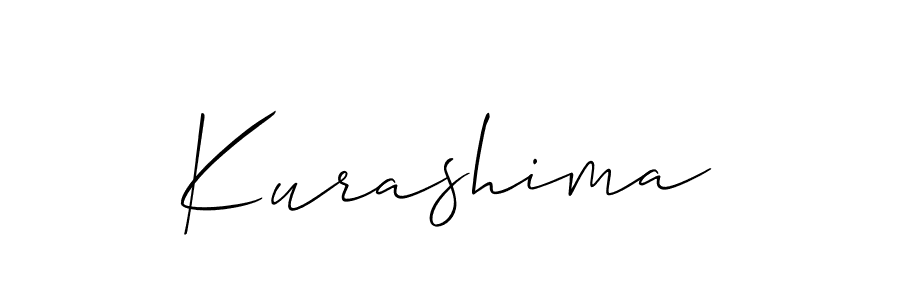 Use a signature maker to create a handwritten signature online. With this signature software, you can design (Allison_Script) your own signature for name Kurashima. Kurashima signature style 2 images and pictures png