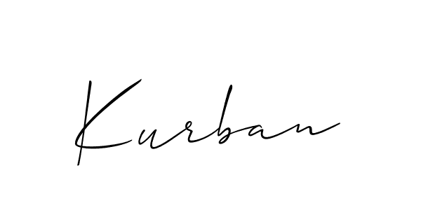 How to make Kurban name signature. Use Allison_Script style for creating short signs online. This is the latest handwritten sign. Kurban signature style 2 images and pictures png