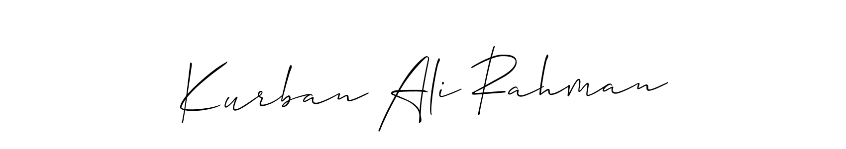 You can use this online signature creator to create a handwritten signature for the name Kurban Ali Rahman. This is the best online autograph maker. Kurban Ali Rahman signature style 2 images and pictures png
