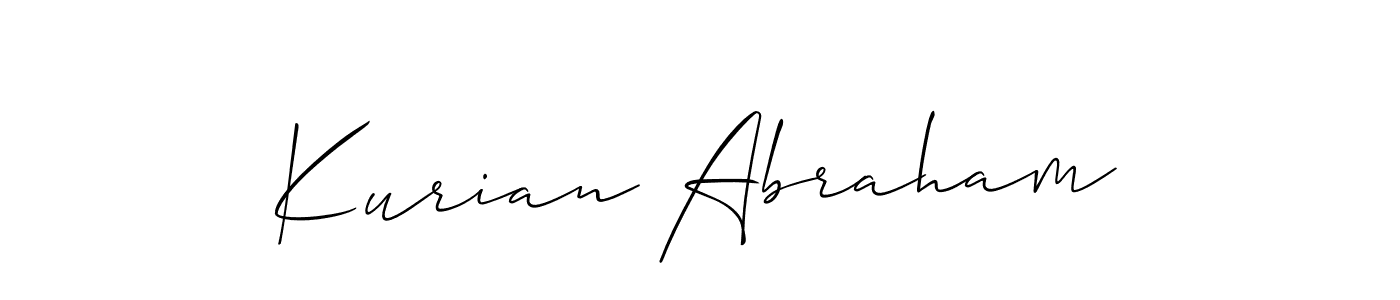 Best and Professional Signature Style for Kurian Abraham. Allison_Script Best Signature Style Collection. Kurian Abraham signature style 2 images and pictures png